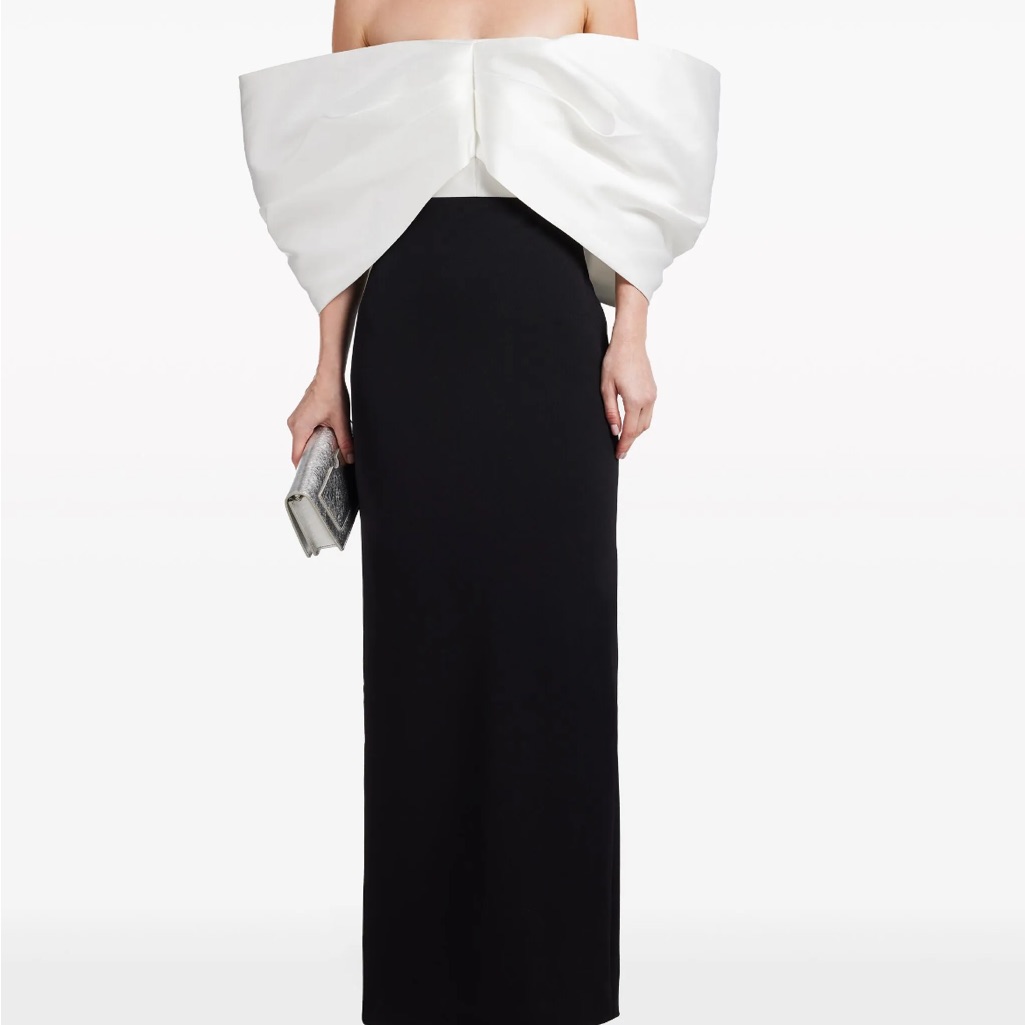 The Filippa Maxi Dress In Cream And Black